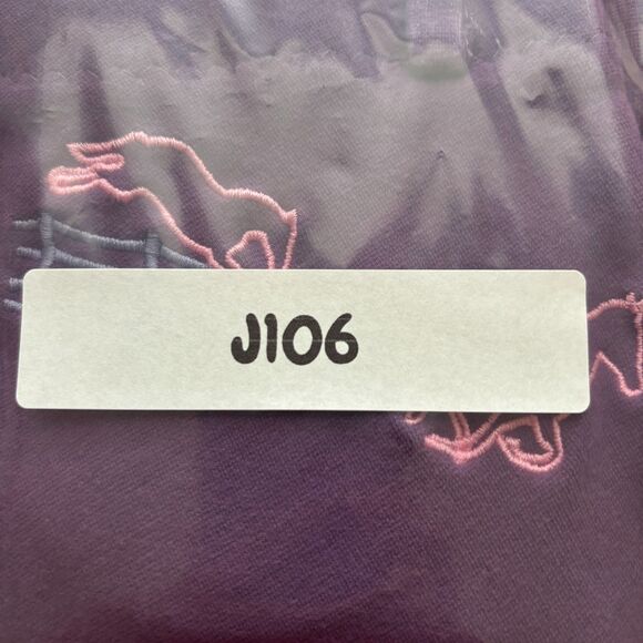 TuffRider Girl Embroidered Pull-On Riding Pants Breeches Purple Size 8 J106 - Picture 9 of 9